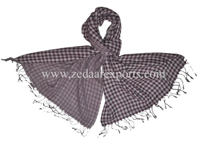7831 cotton reversible scarf