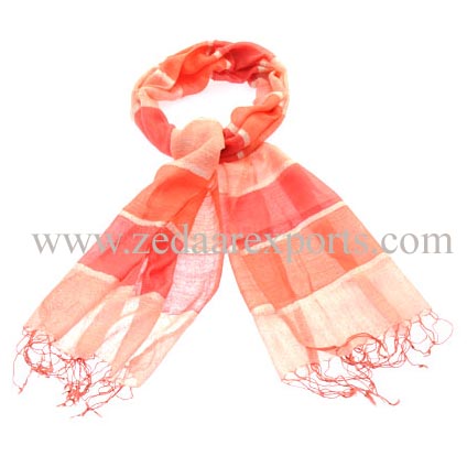 7836 cotton linen scarf